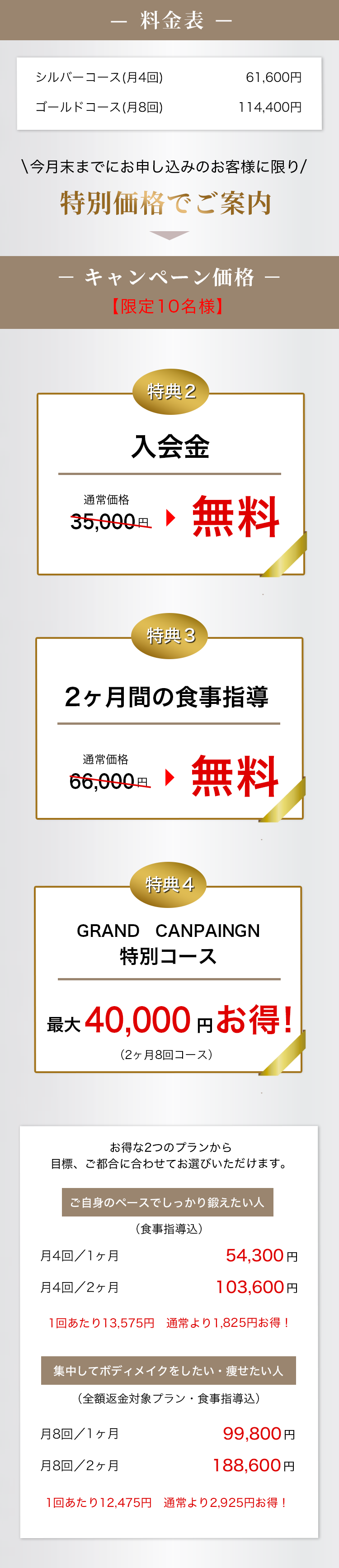 価格表